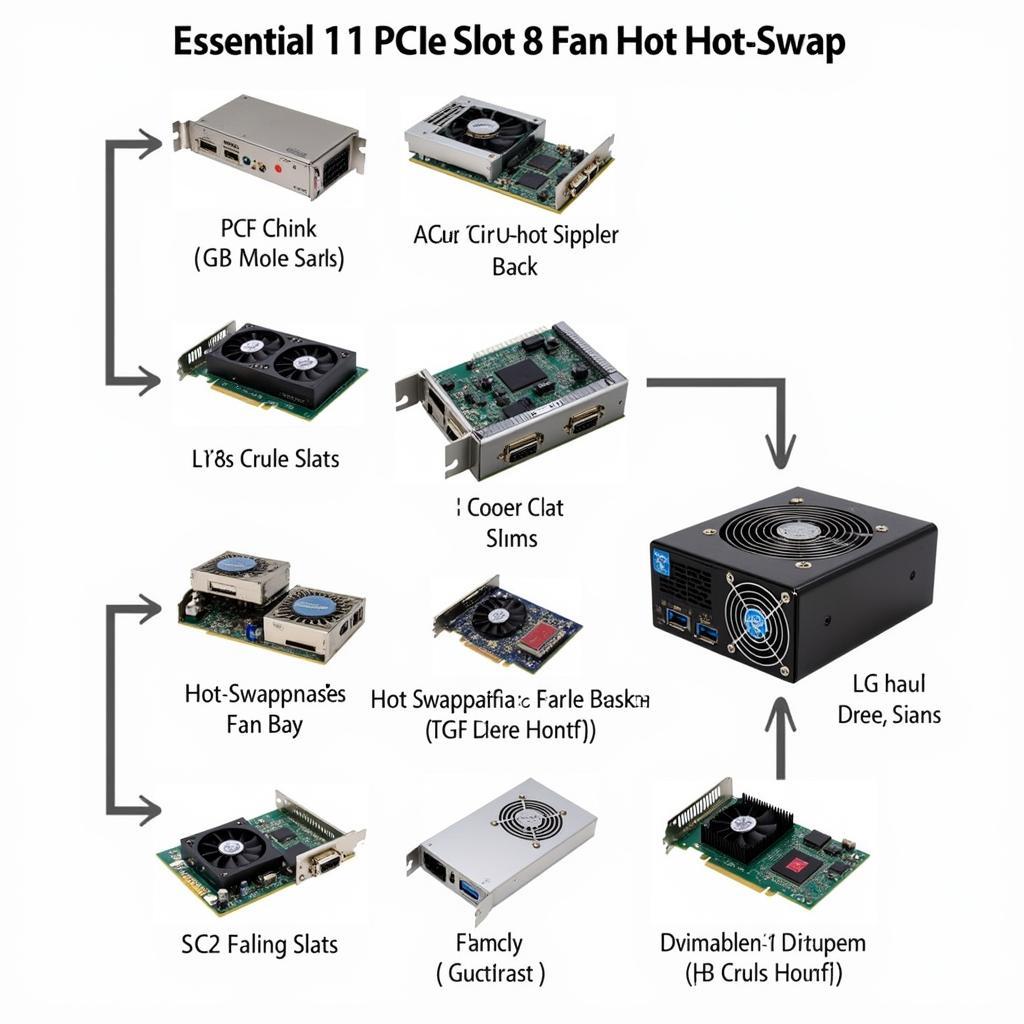 Key Components of an 11 PCIe Slot 8 Fan Hot-Swap System