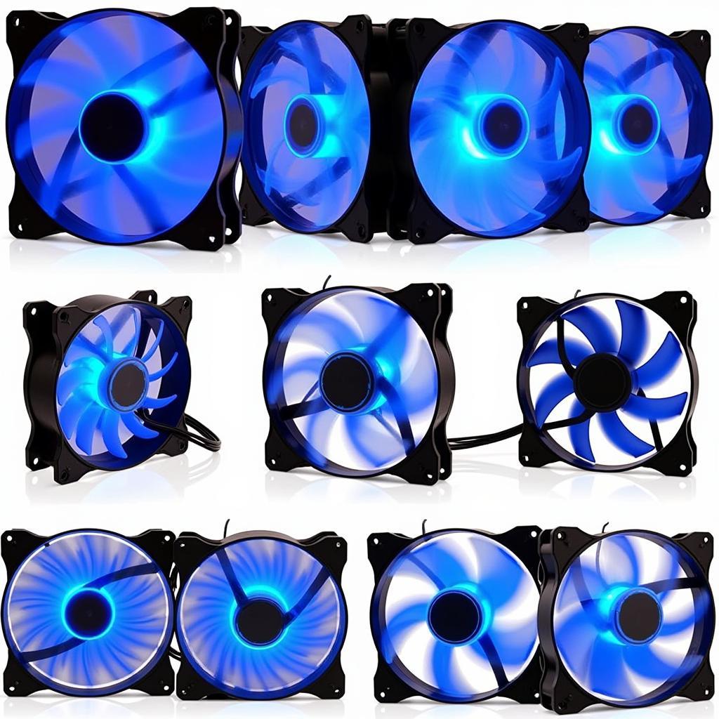 Different Types of 12 LED Blue Fans Available