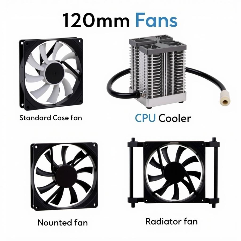 Different Types of 120mm Fans for PC Cooling