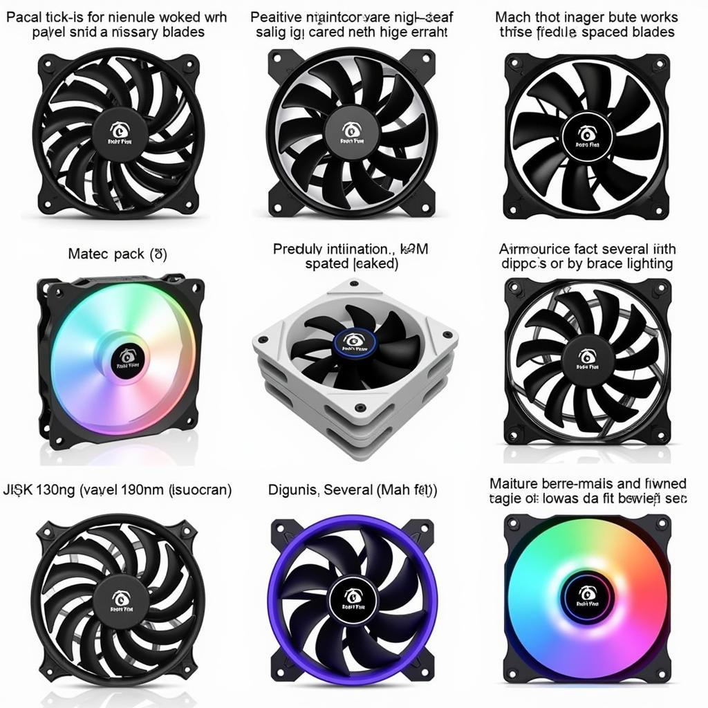 Different Types of 120mm PC Fans