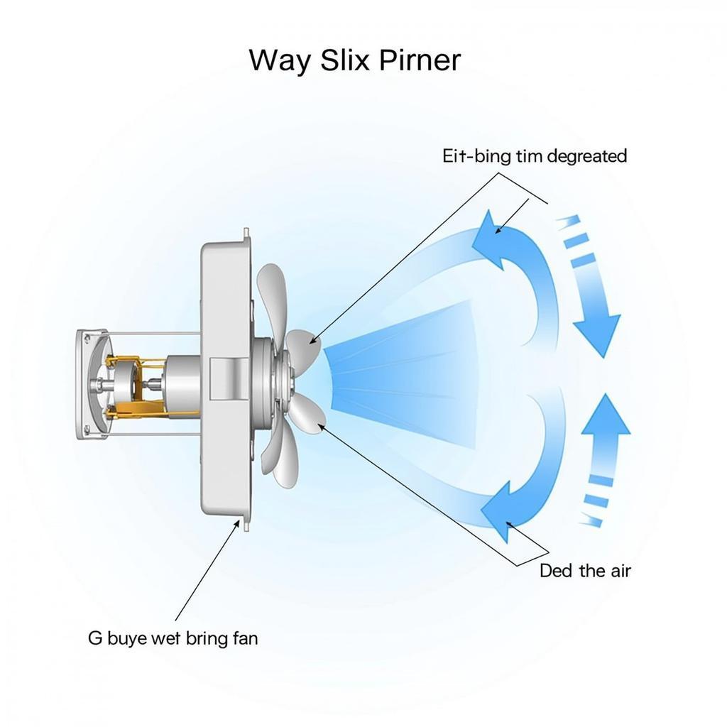 120V Electronic Cooling Fan Airflow Diagram