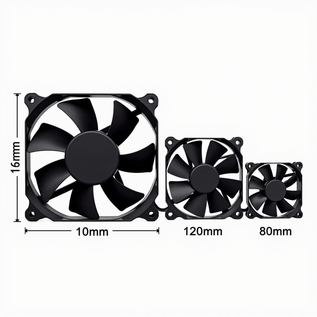 140mm fan compared to other sizes