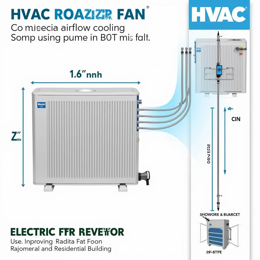 16-Inch Electric Radiator Fan for HVAC Systems