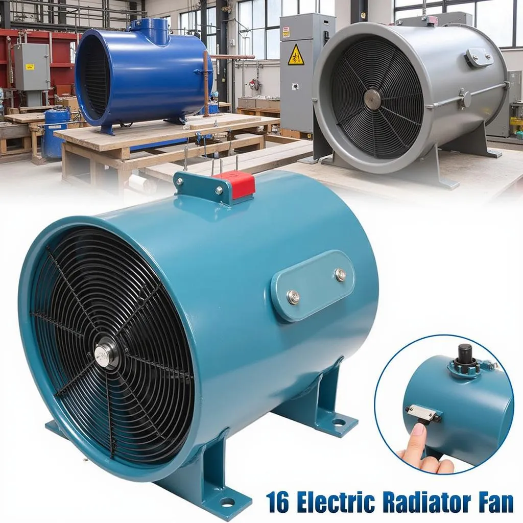 16-Inch Electric Radiator Fan for Industrial Machinery