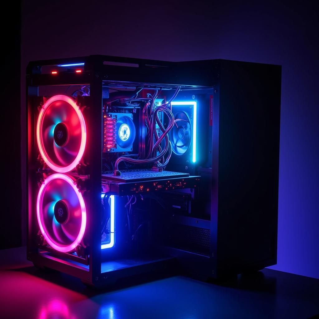 1stplayer Fan Case RGB Lighting Effects