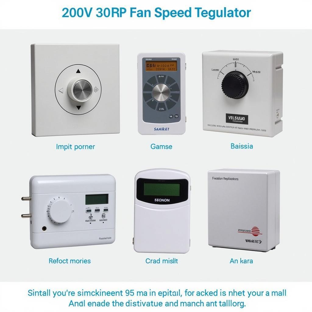 Types of 200va Fan Speed Regulators