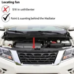 2015 Nissan Pathfinder Cooling Fan Location