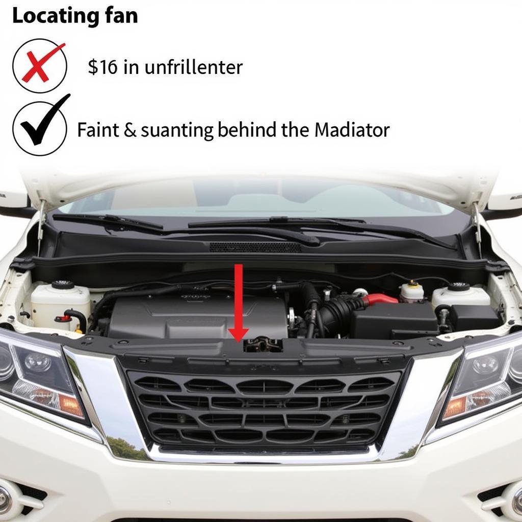 2015 Nissan Pathfinder Cooling Fan Location