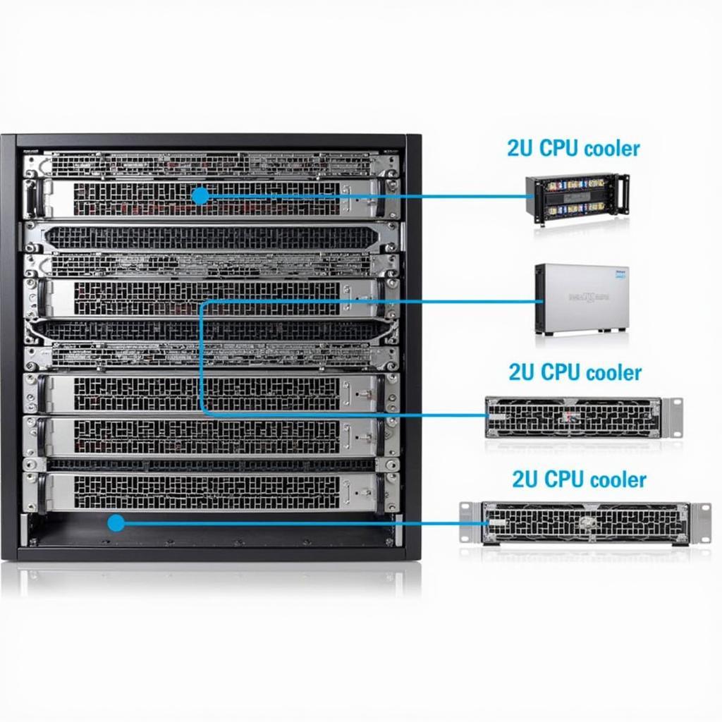 2U CPU Cooler in a Server Rack