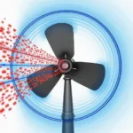 Visualization of Airflow from a 3 Fan Blade Fan