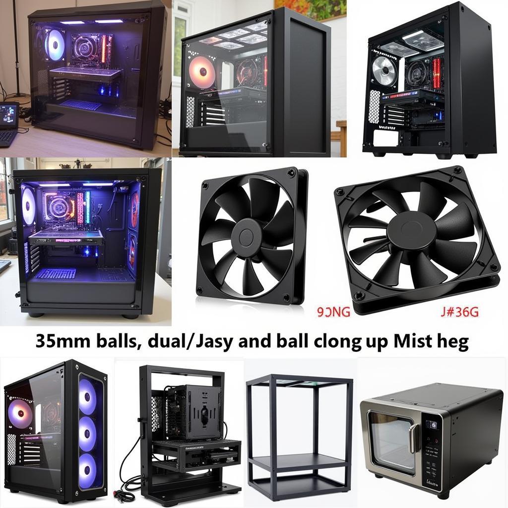 35mm fans in different applications