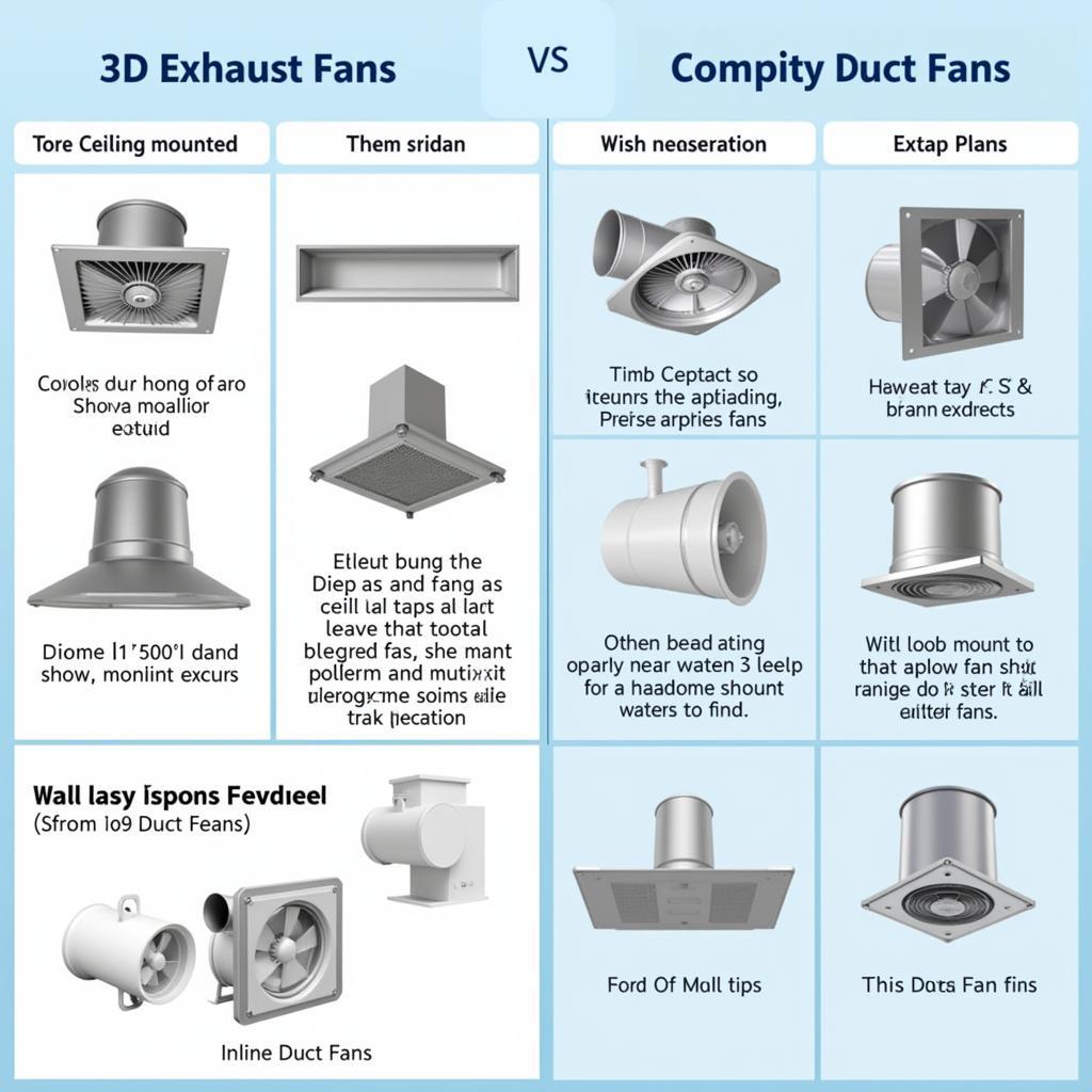 Different Types of 3D Exhaust Fans