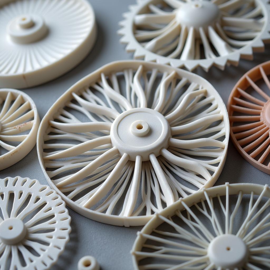 Intricate 3D Printed Fan Designs