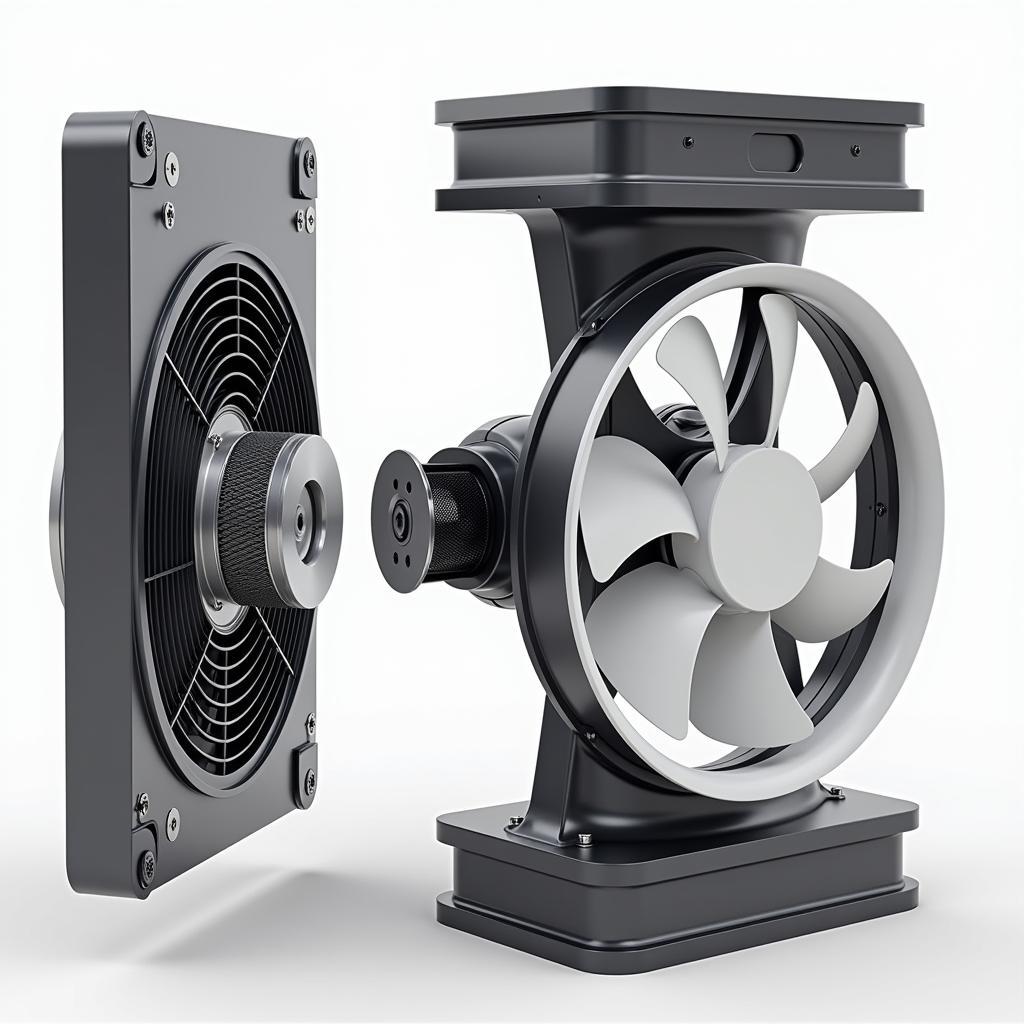 5D Volume Fan Design: A Detailed Illustration