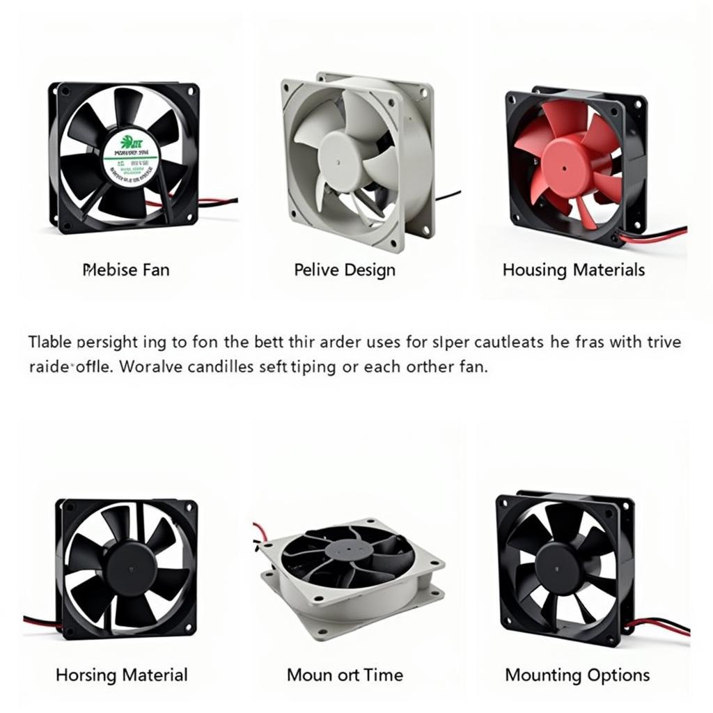 Different Types of 6 Inch 12 Volt Fans