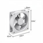 80x15 Fan Dimensions