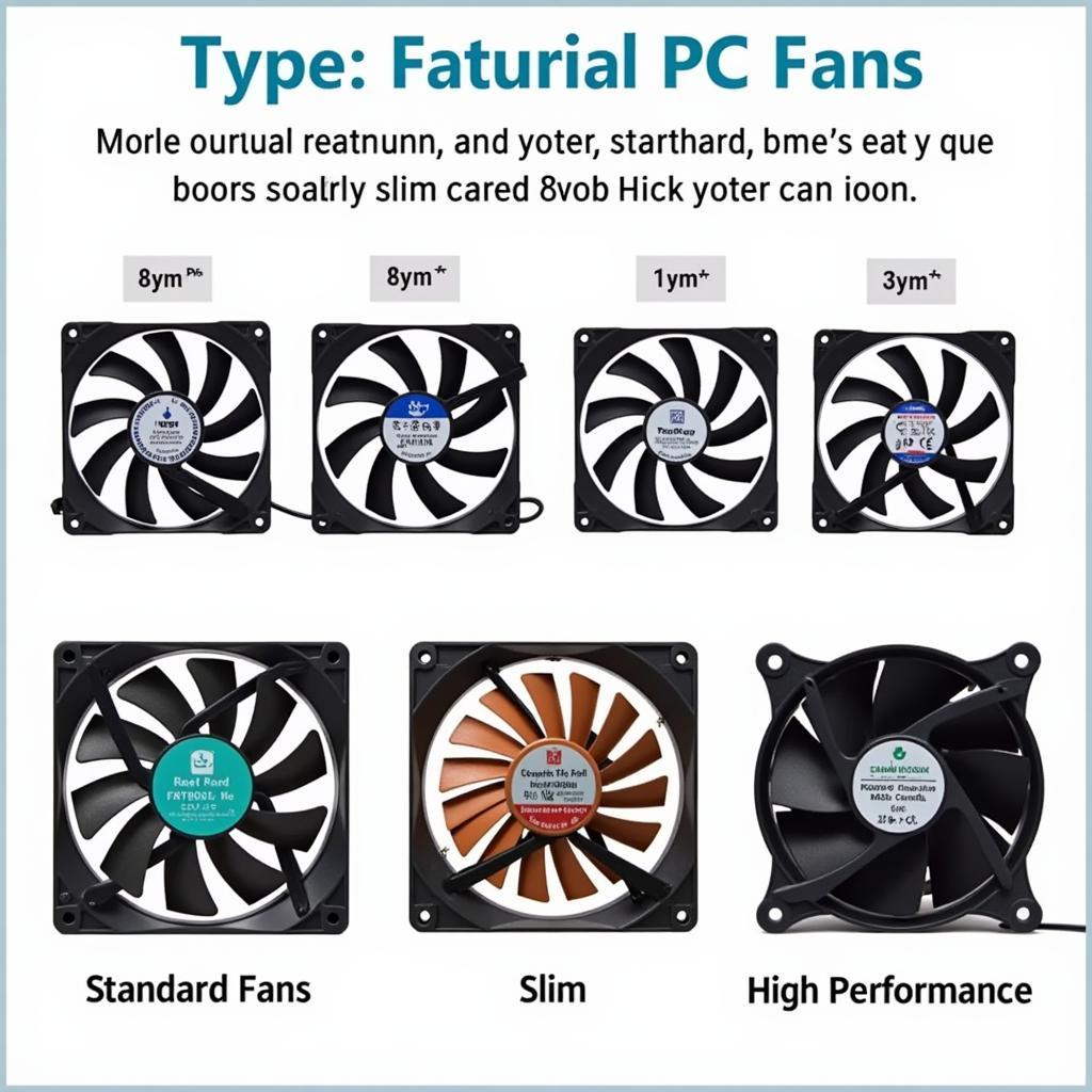 Types of 8cm PC Fans