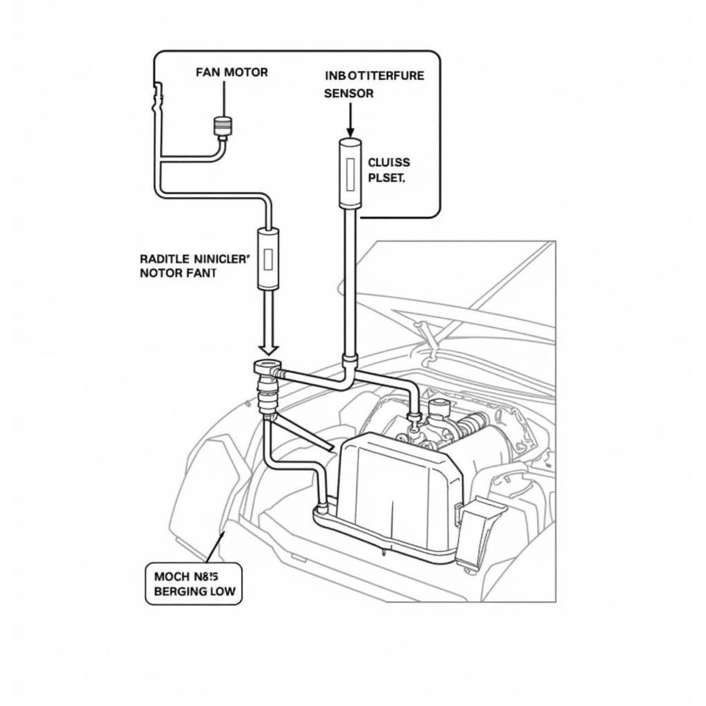 90 Honda Accord Cooling Fan Components: Motor, Relay, Thermostat, Sensor, and Radiator