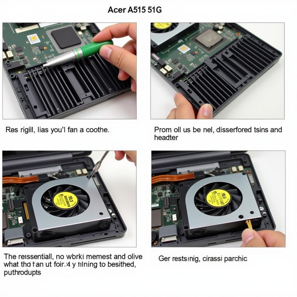 Cleaning Dust from Acer A515 51G Fan