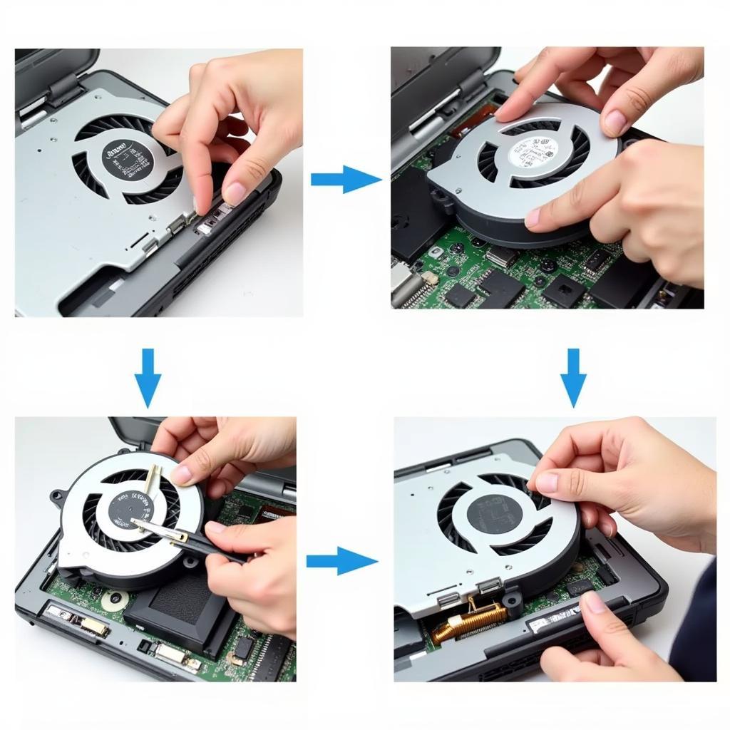 Replacing the fan on an Acer A515 laptop