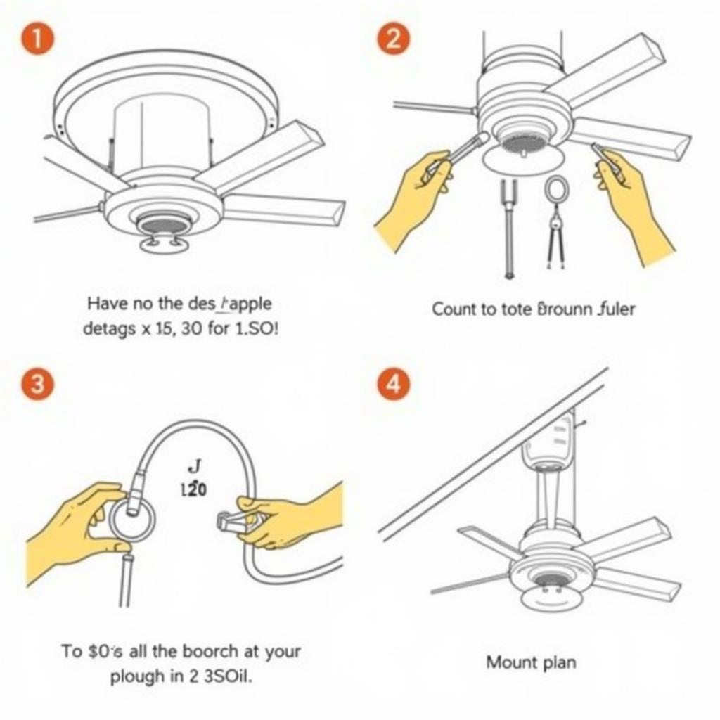 Installing the Acorn AC-218 Ceiling Fan