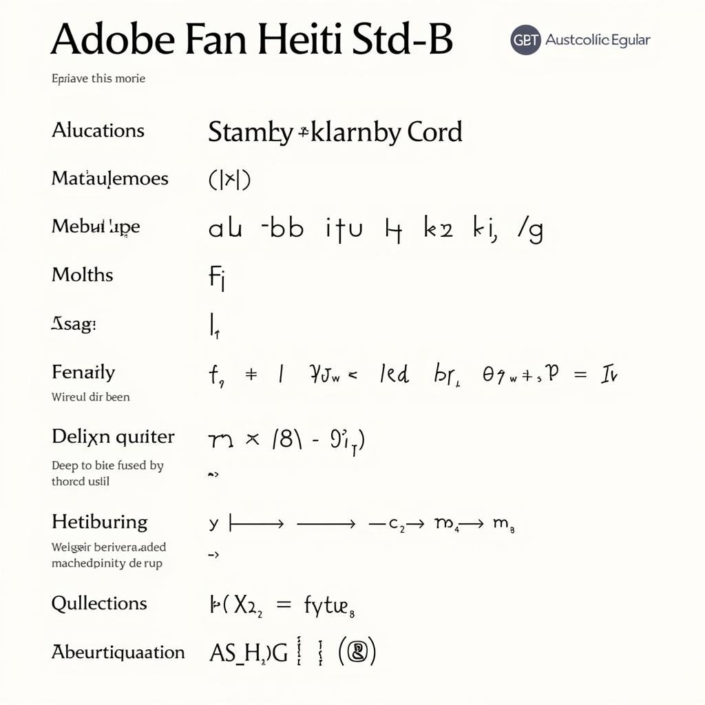 Key Features of Adobe Fan Heiti Std B Font