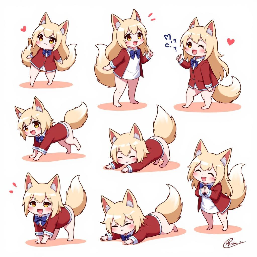 Ahri Academy Chibi Style