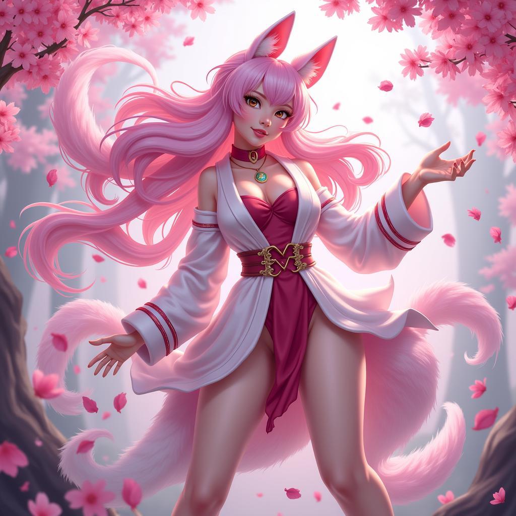 Ahri Spirit Blossom Fan Art