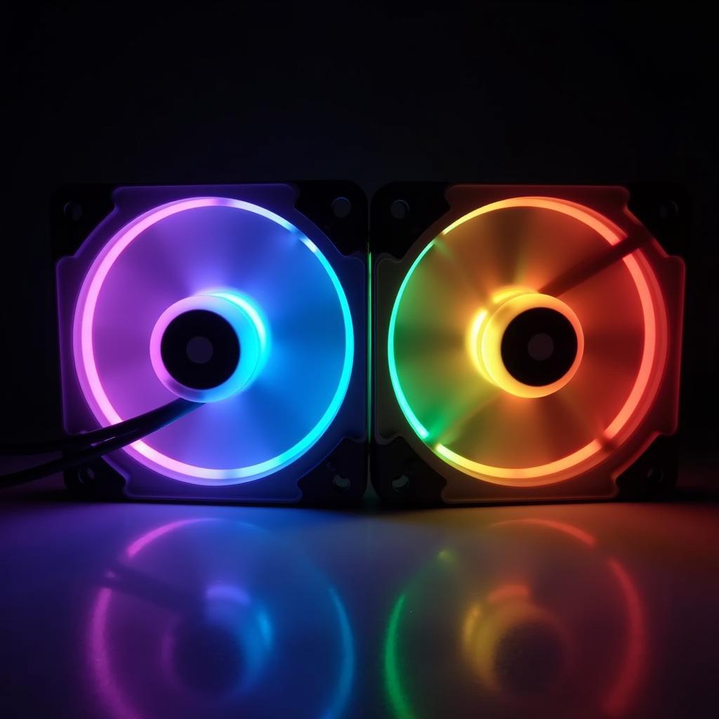 Aigo Crystal 5 RGB Fan showcasing various Lighting Effects