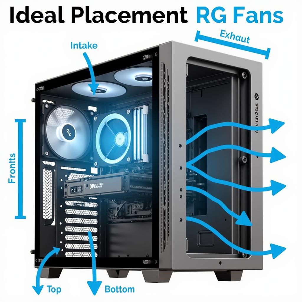 Optimal Fan Placement in a PC Case with Aigo RG Fans