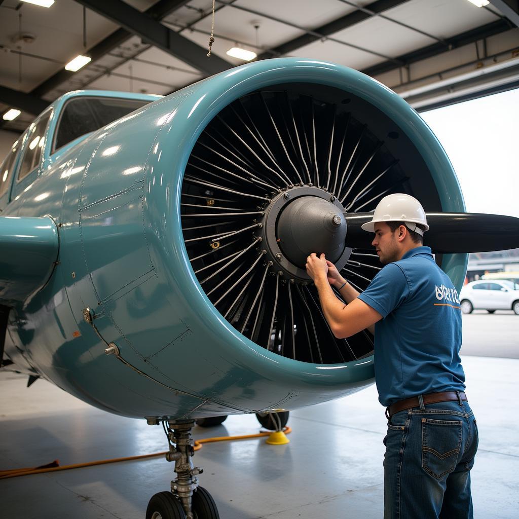 Aircraft Hangar Fan Maintenance