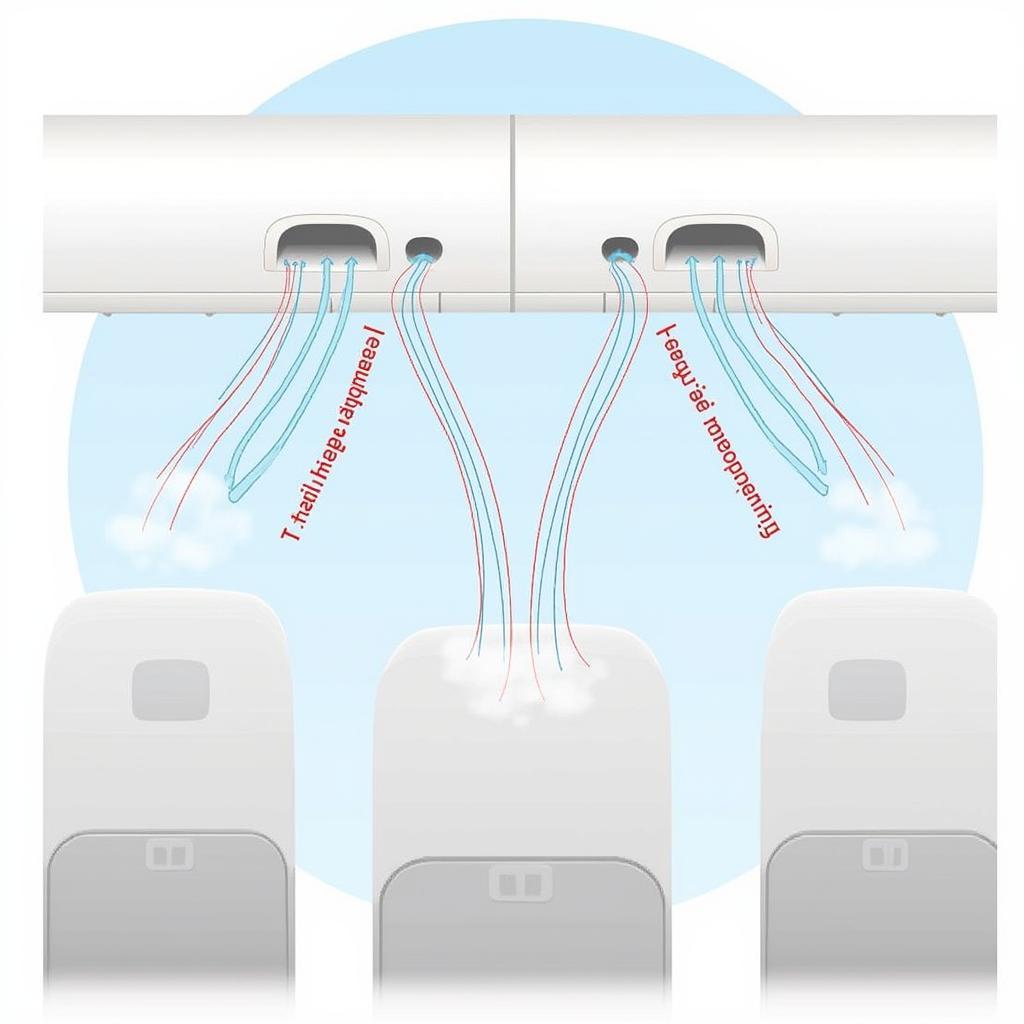 Airplane Cabin Overhead Vents and Airflow