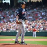 Aki Sasaki pitching a perfect game