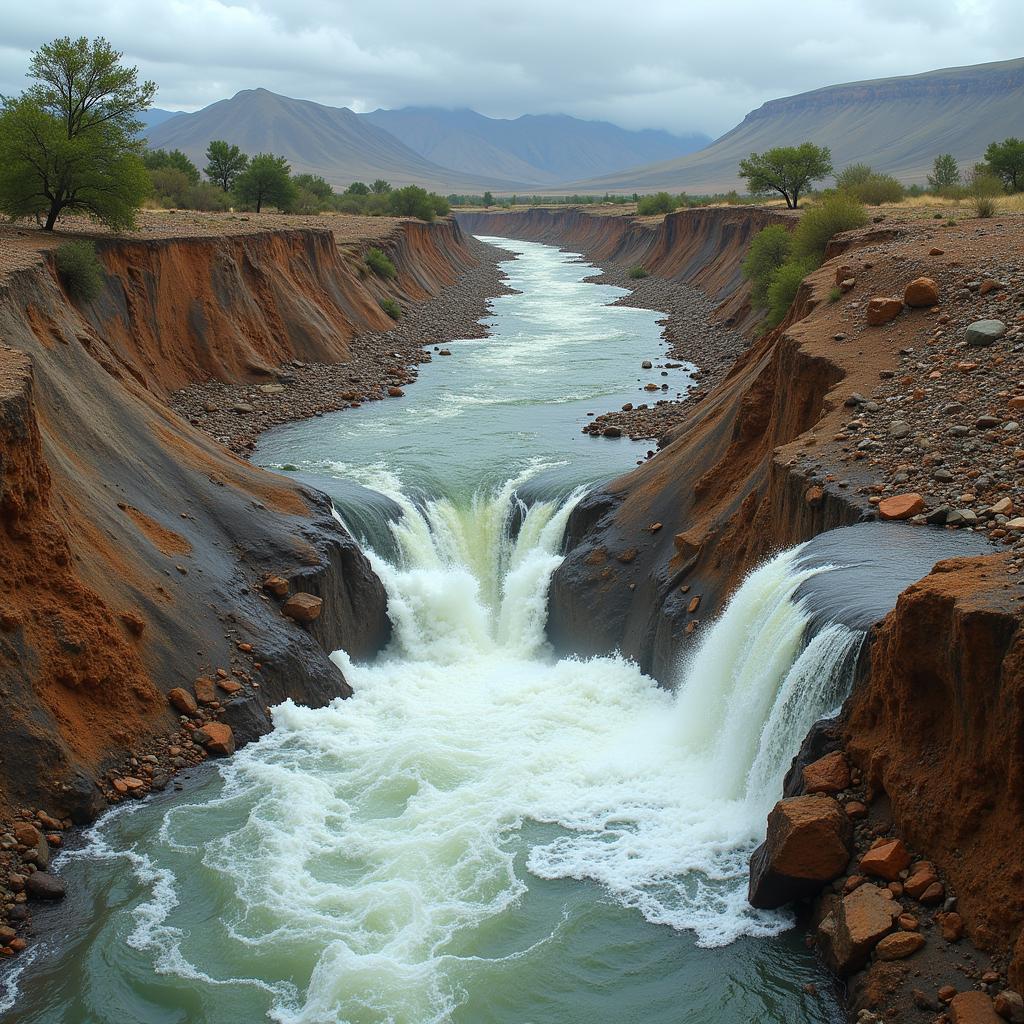 Alluvial Fan Hazards: Flash Flood