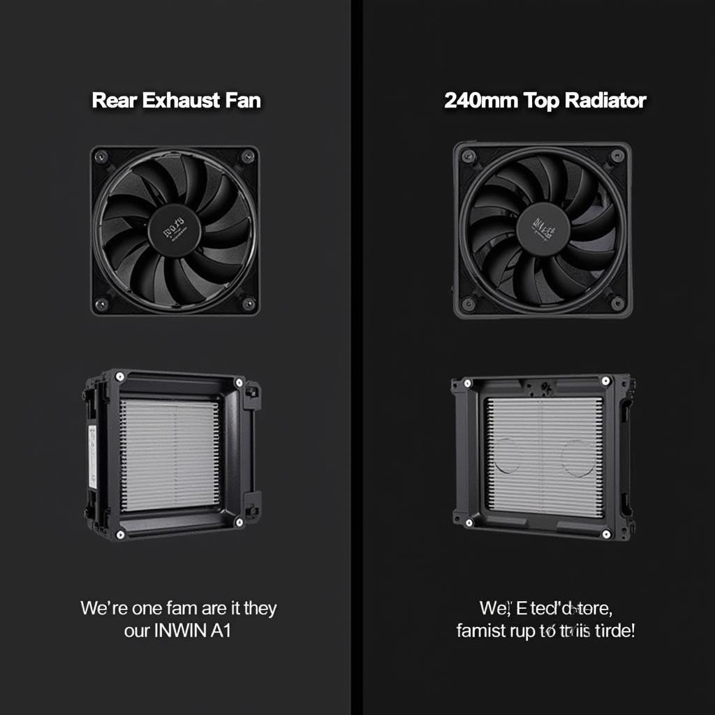 Alternative Fan Configurations for In Win A1 Case