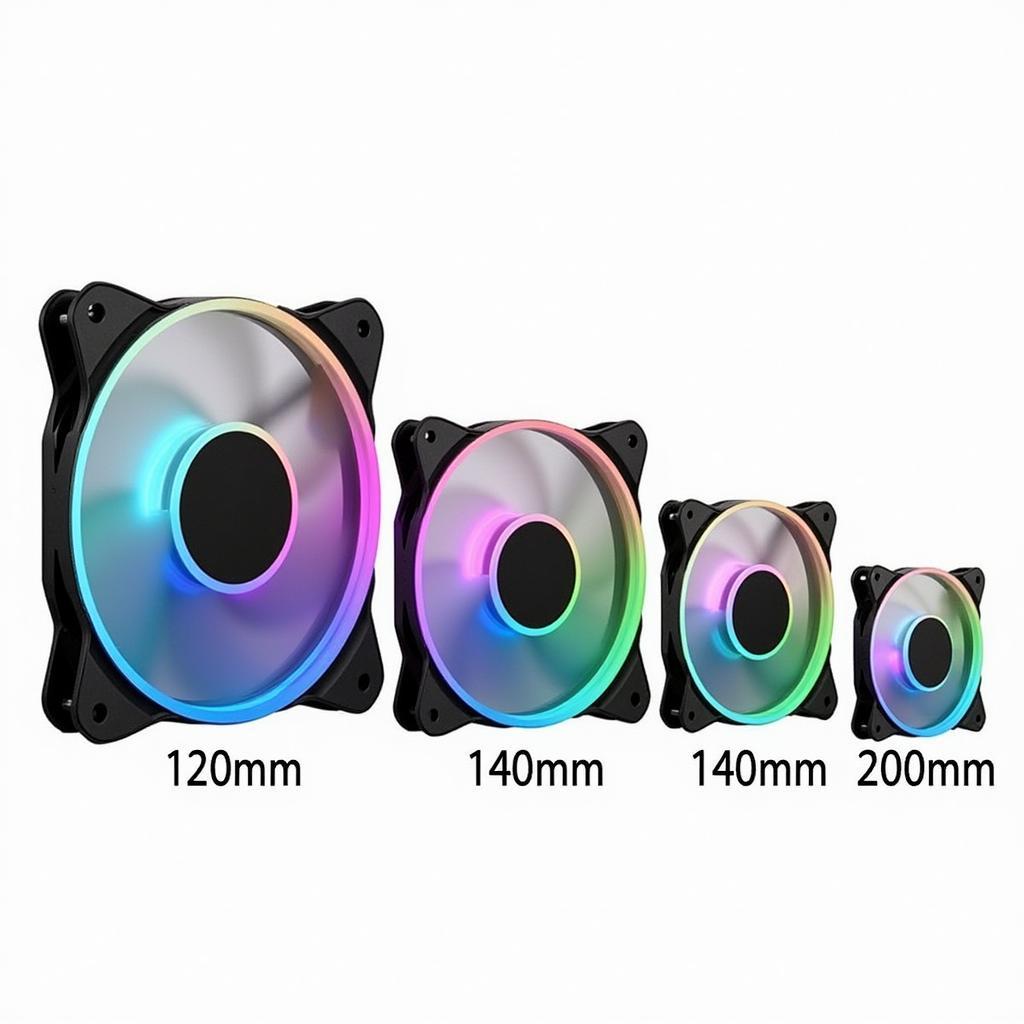 Anidees RGB Fan Sizes