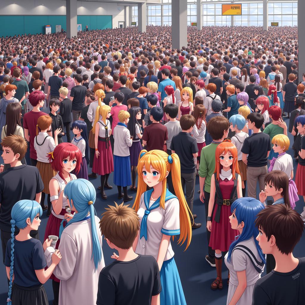 anime convention crowd