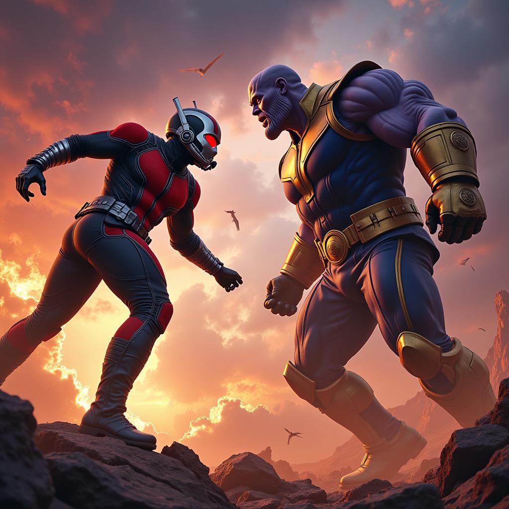 Ant-Man versus Thanos Poster