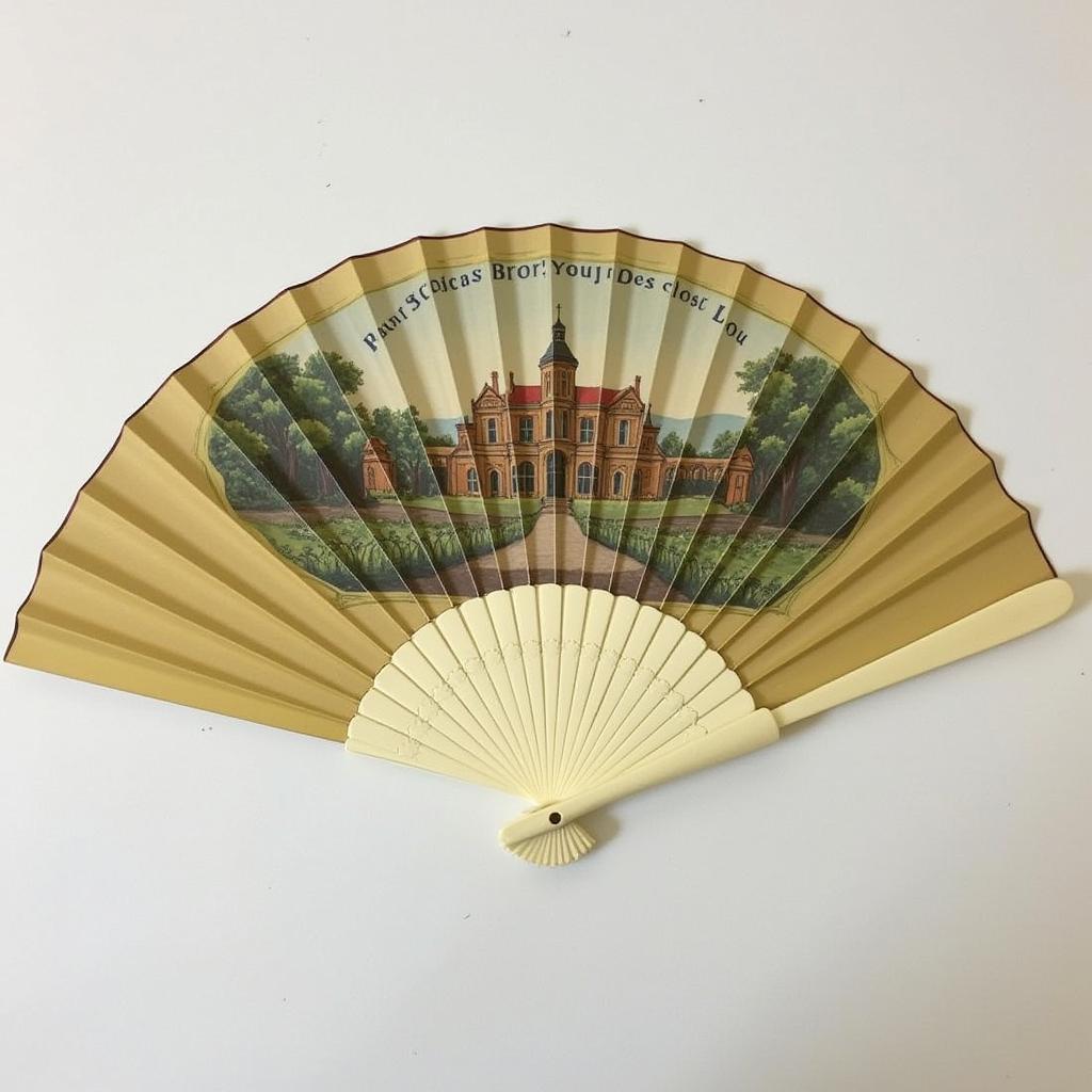 Antique English Fan Depicting DC Great Britain from 1898