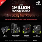 AORUS 1 Million Fan Giveaway Promotional Banner