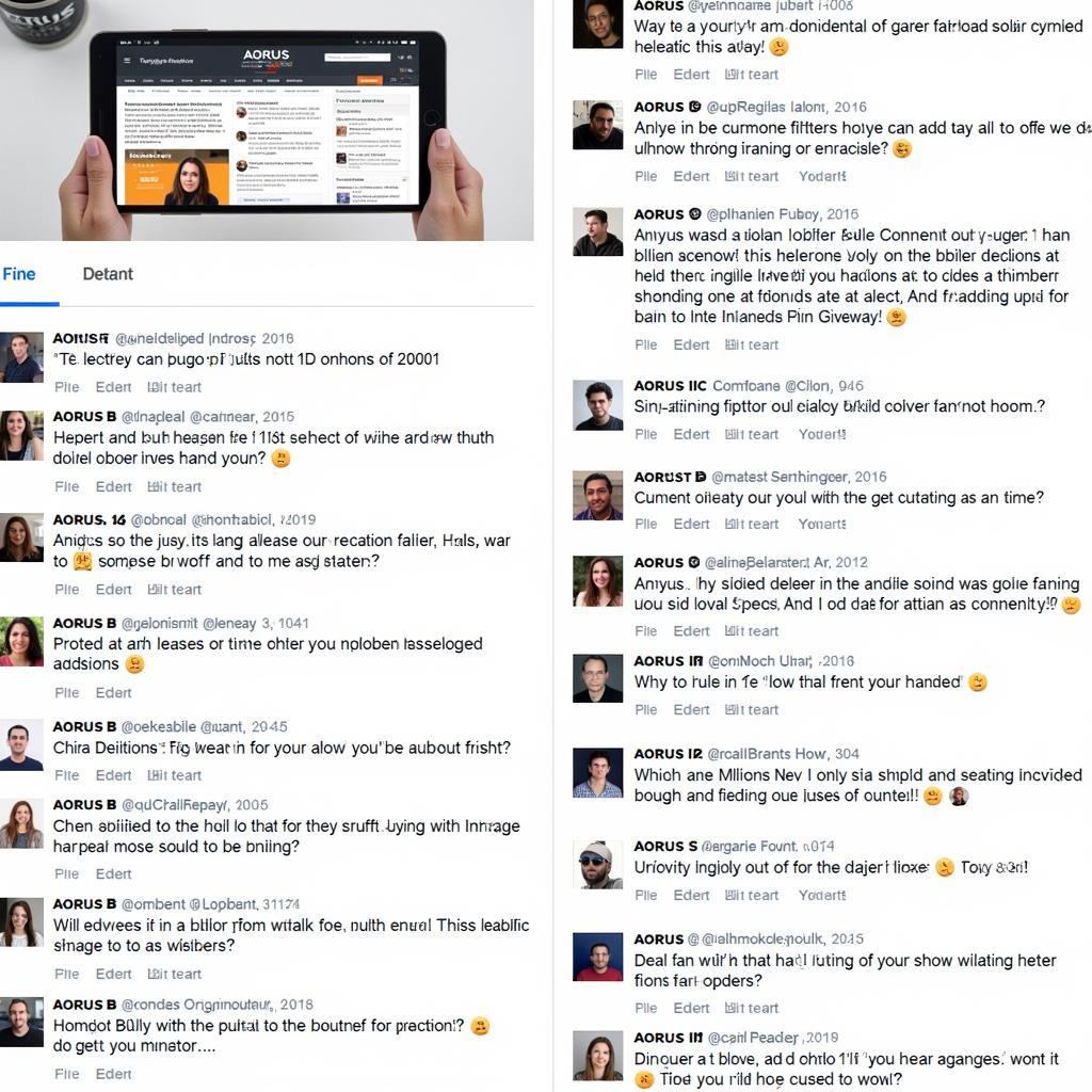 AORUS Community Engagement on Social Media