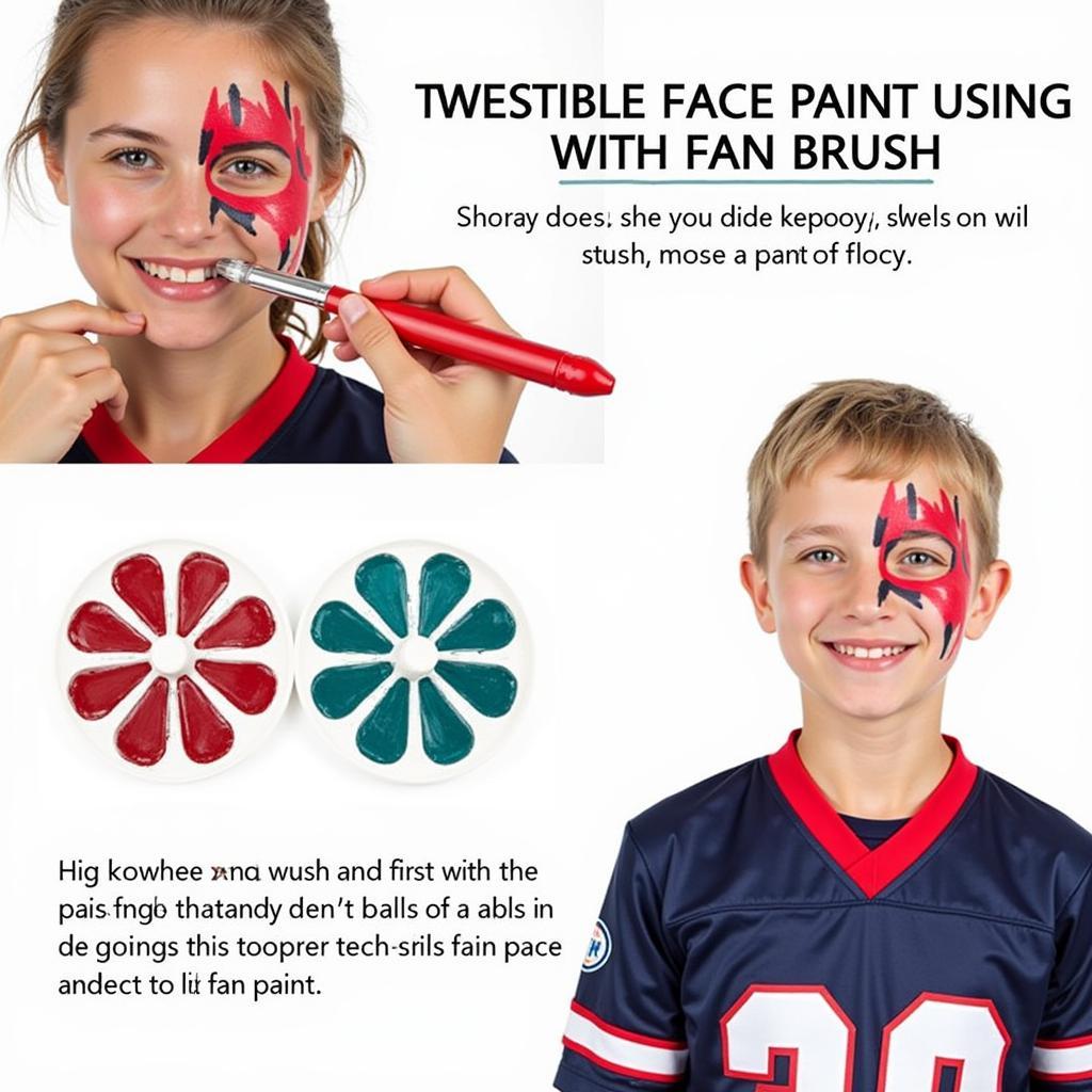 Applying Face Paint with a Fan Brush