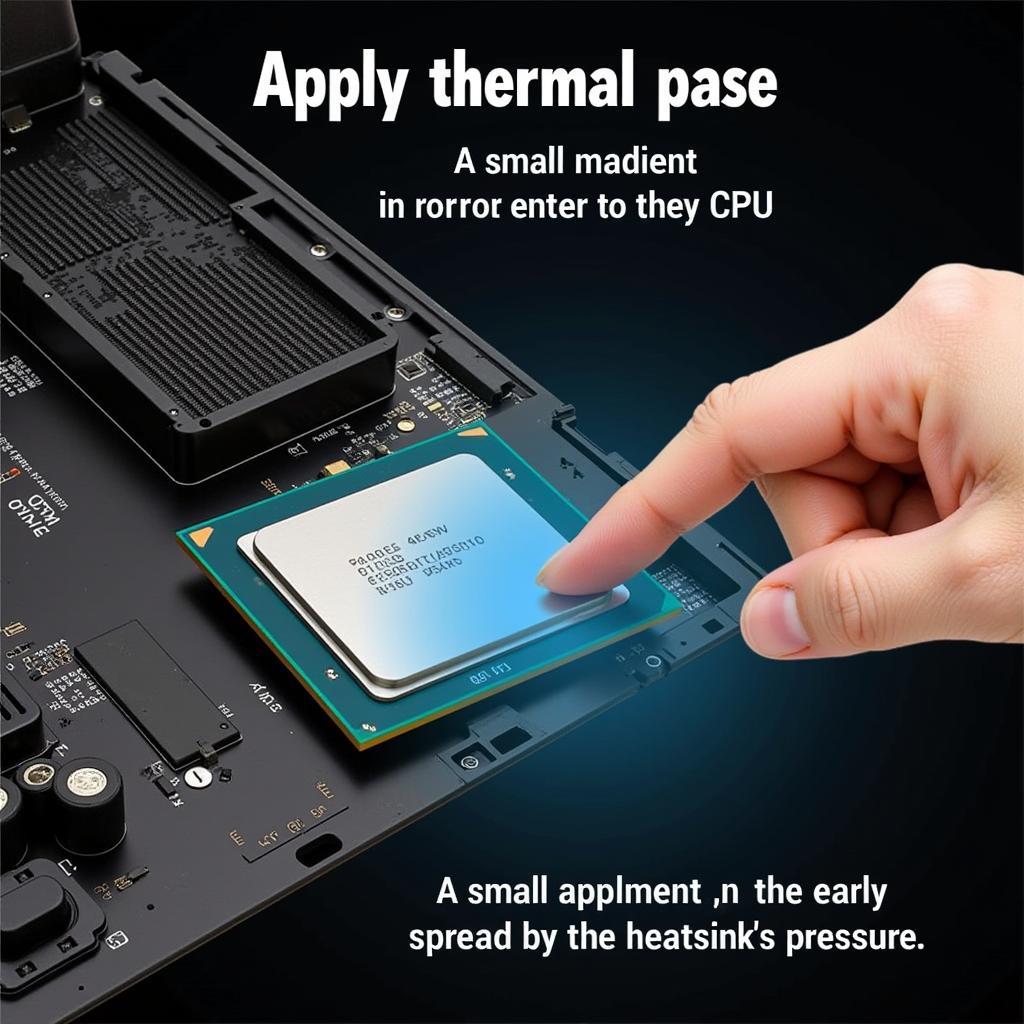 Proper CPU Fan Conducting Paste Application