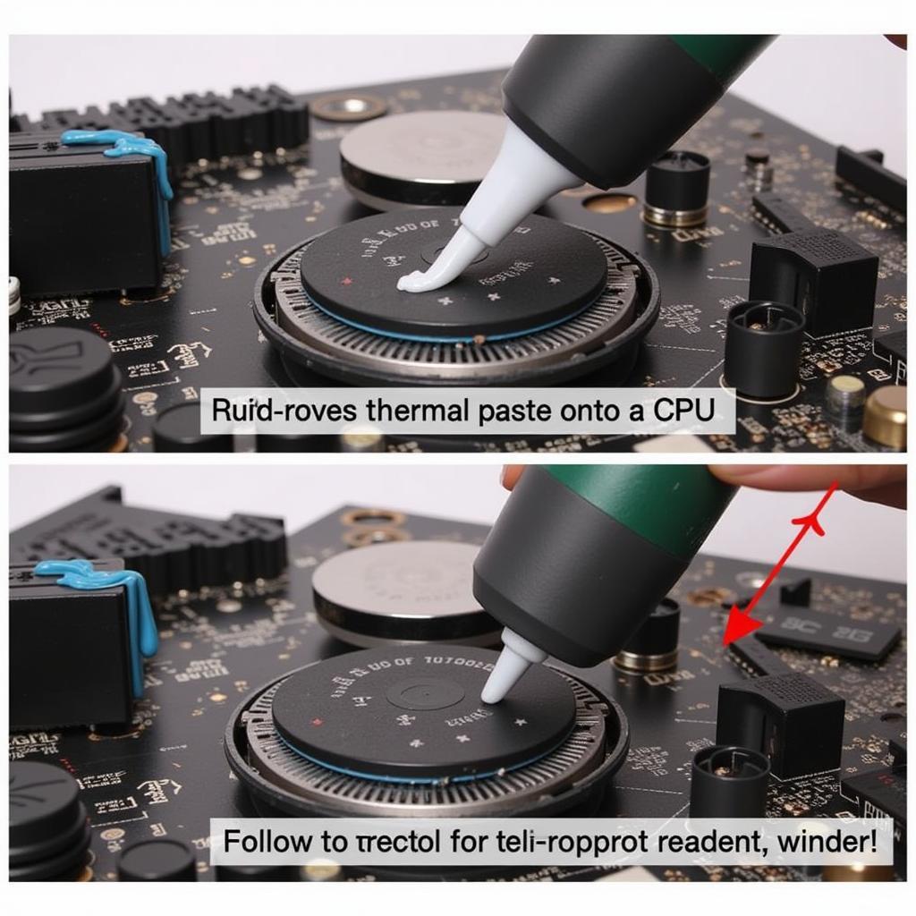 Applying Thermal Paste to CPU