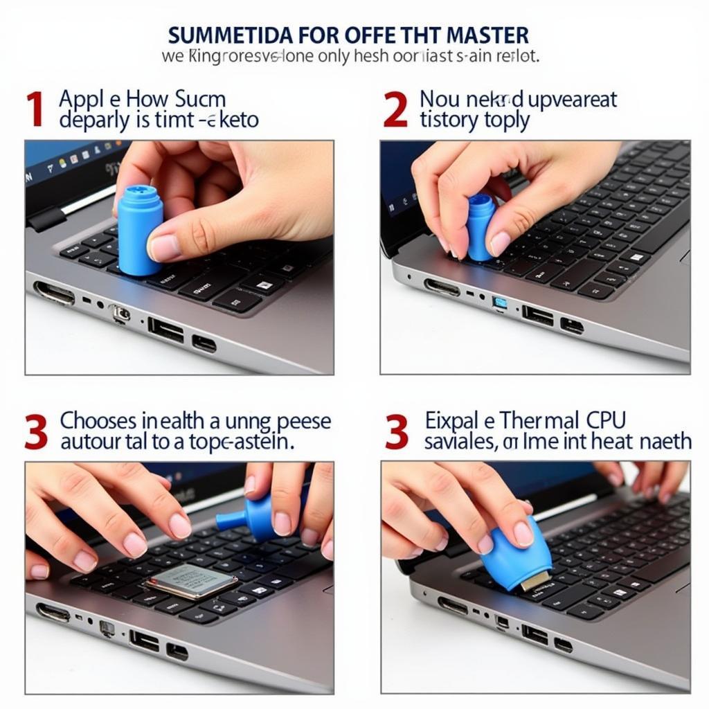 Applying Thermal Paste on Laptop CPU