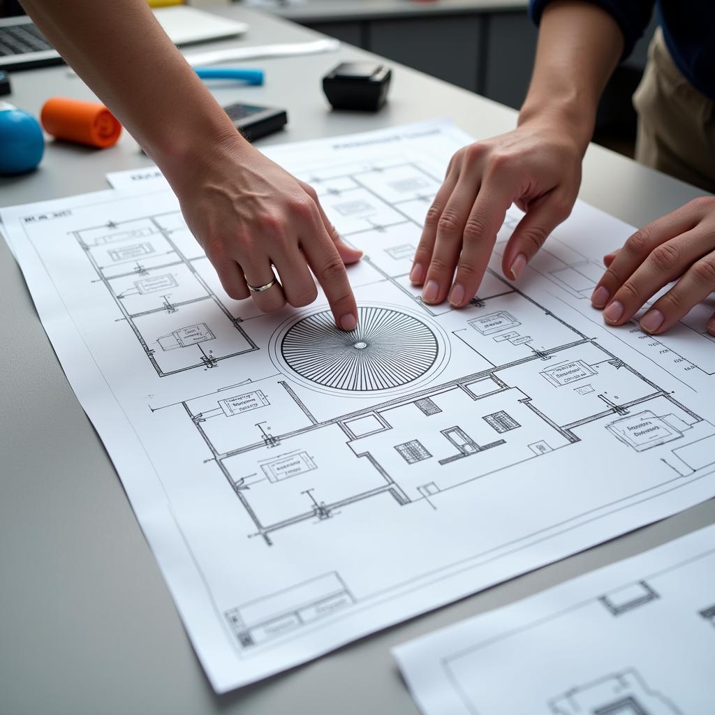 Architect Using Fan Icon in AutoCAD