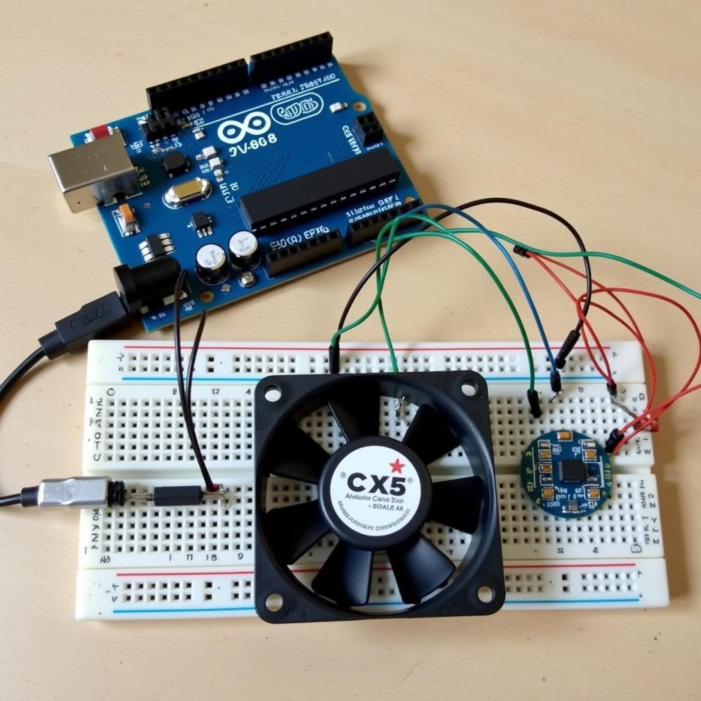 arduino cpu fan in action