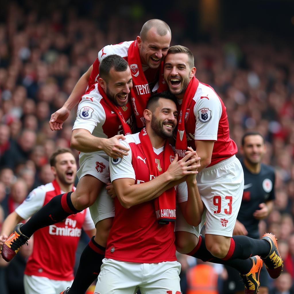 Arsenal Fan TV Supporters Celebrating a Victory