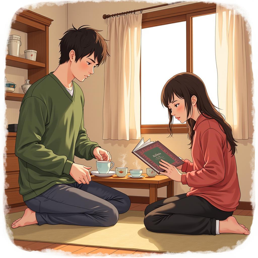 Asano and Karma Domestic Bliss Fan Art