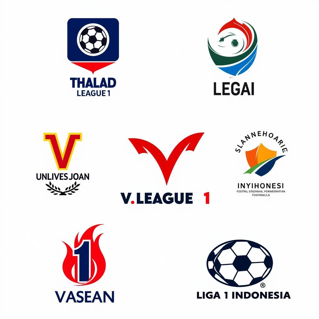 Logos of top ASEAN football leagues